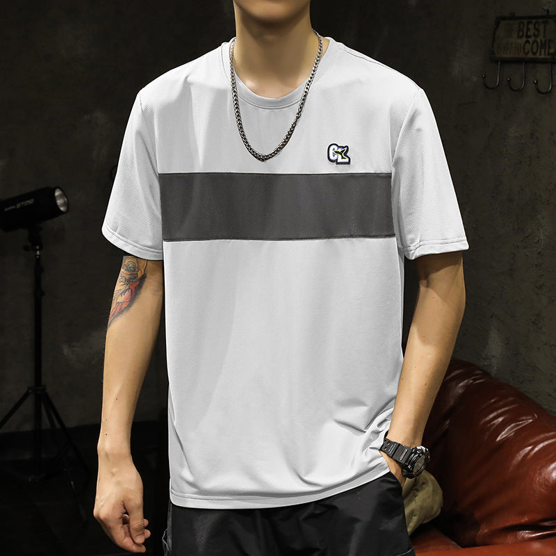 Mens Plus Size Loose Summer T-Shirt