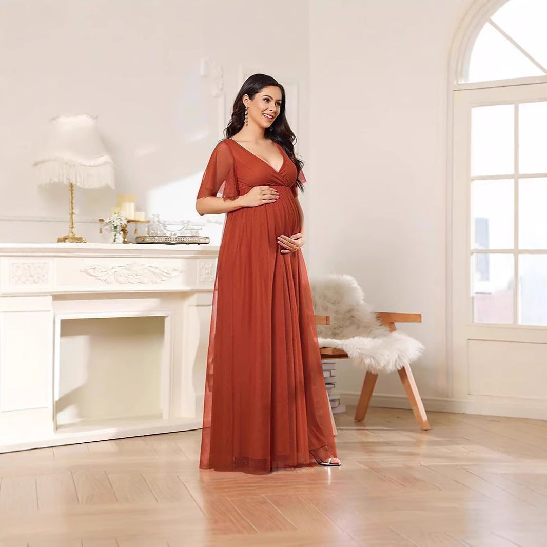 Moonlit Glow Maternity Gown