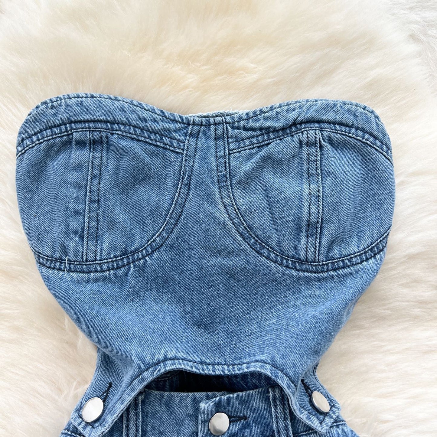 Designer Denim Jumpsuit