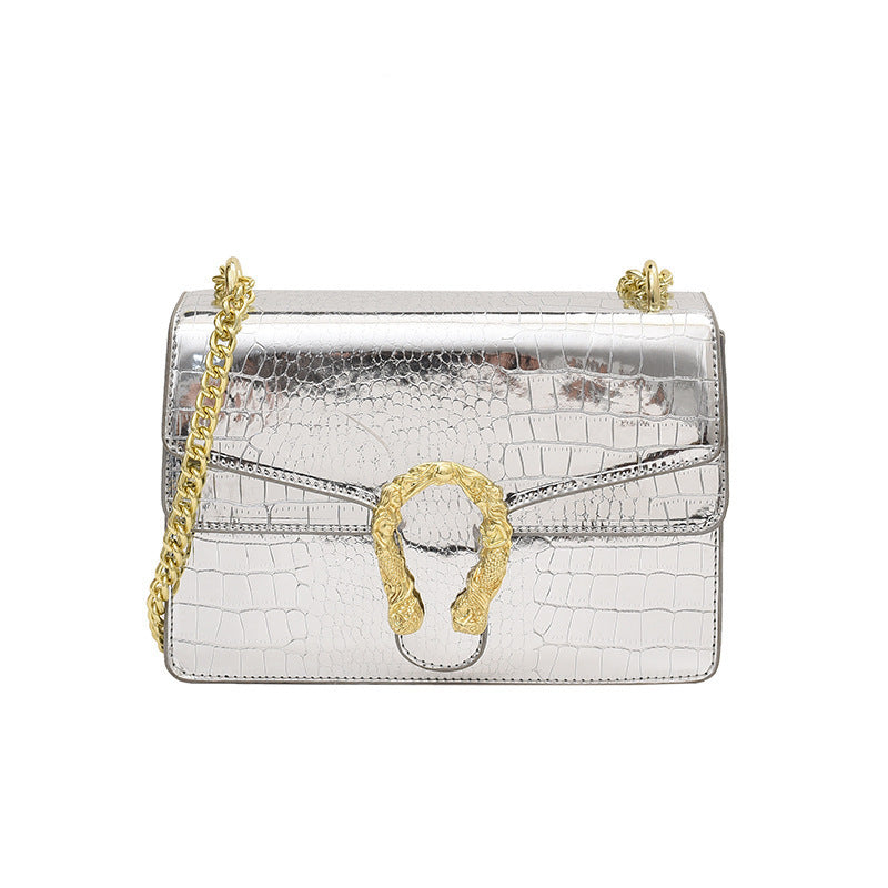 Luxe Retro Chain Shoulder Bag