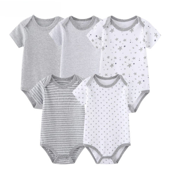 Star Stripe Baby Romper