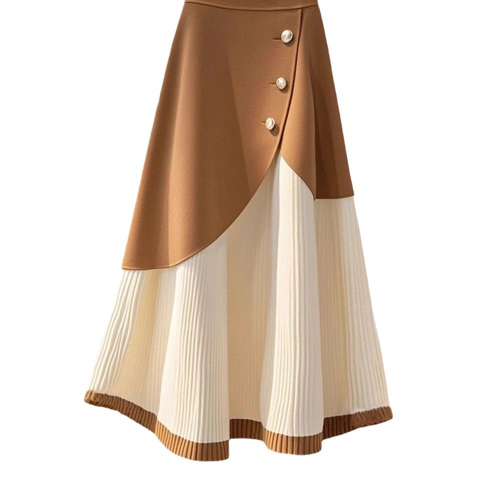Winter Knitted A-Line Skirt
