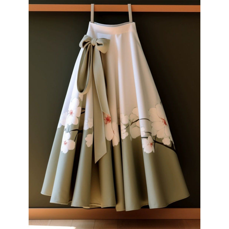 Plus-Size Pleated Skirt
