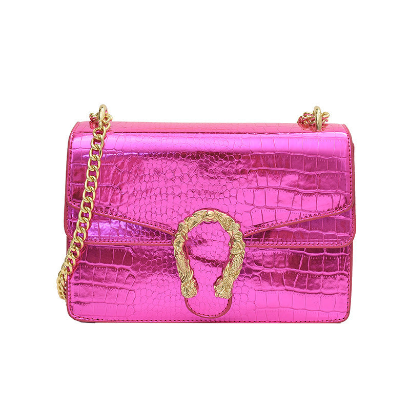 Luxe Retro Chain Shoulder Bag