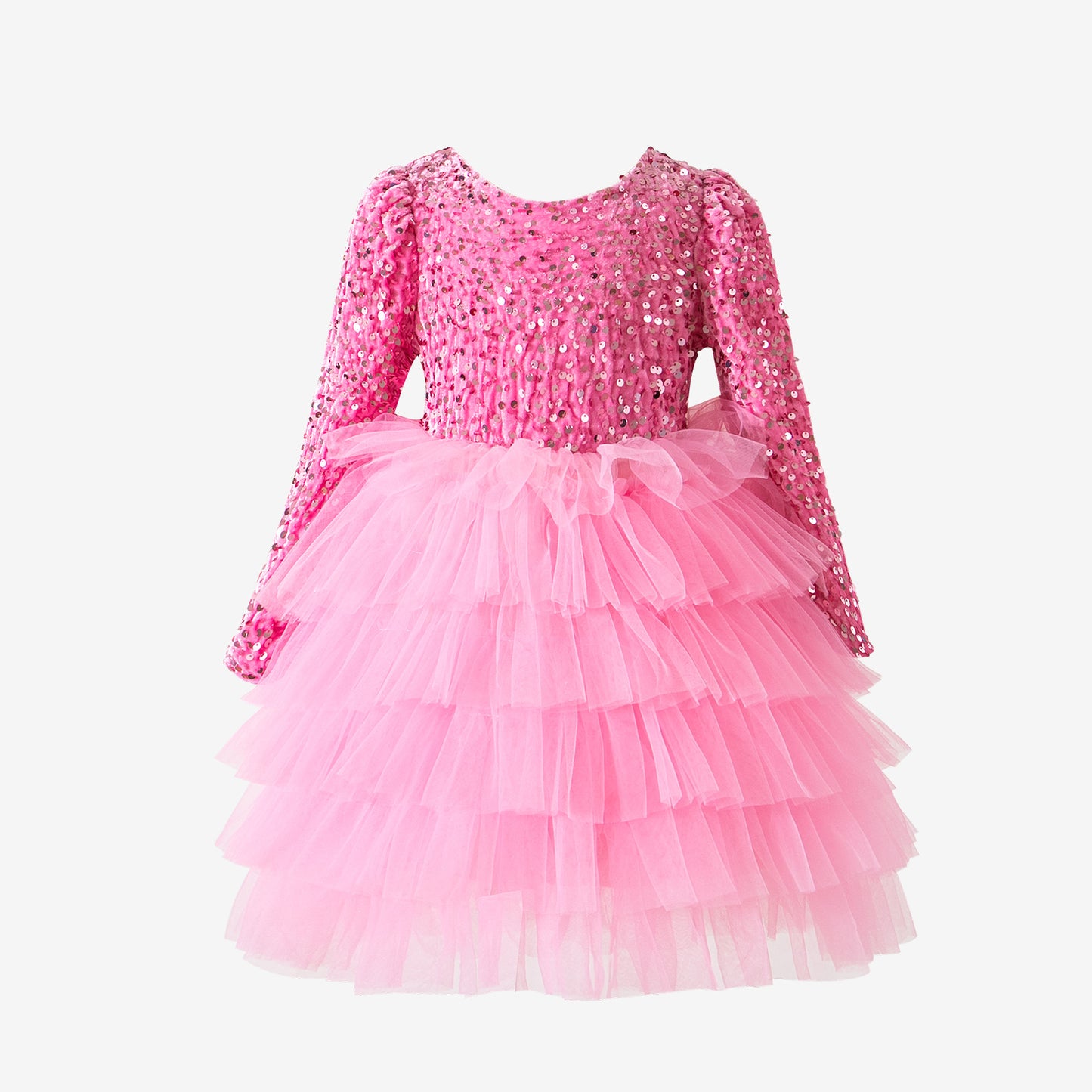 Elegant Tiered Sequin Dress