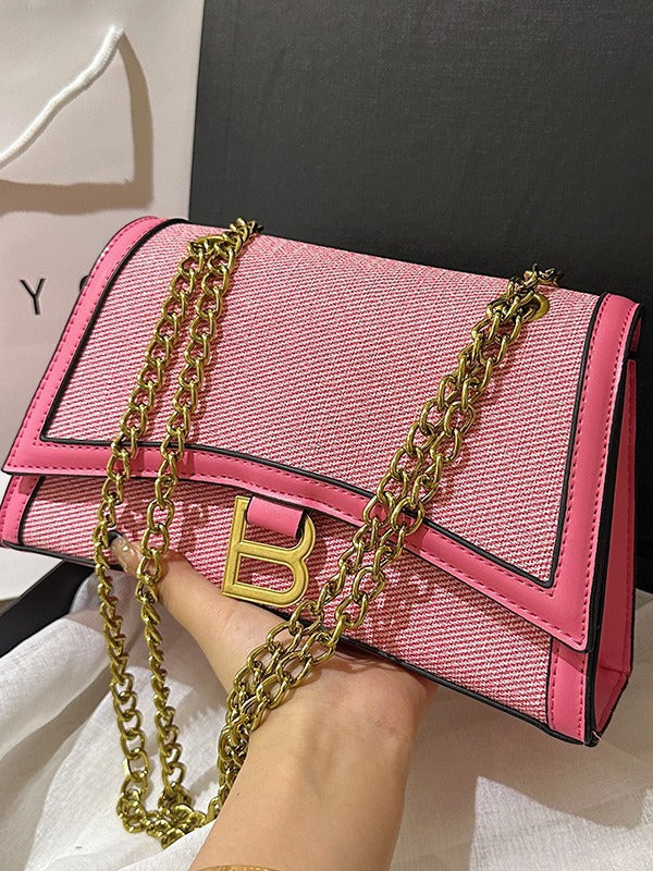 Designer Hourglass Shoulder Bag