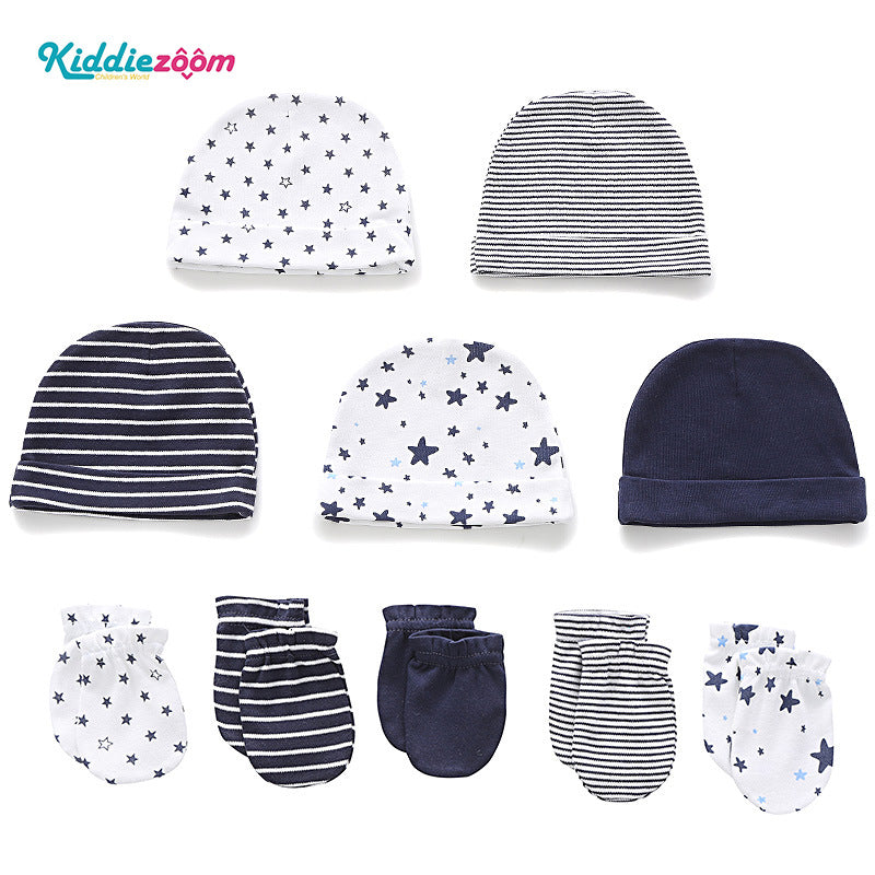 Kiddiezoom Newborn Hat & Gloves Set
