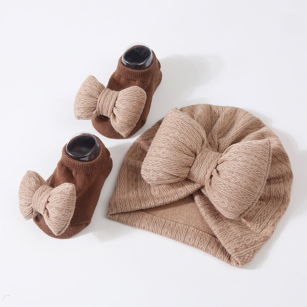 Newborn Knitted Hat & Socks Set