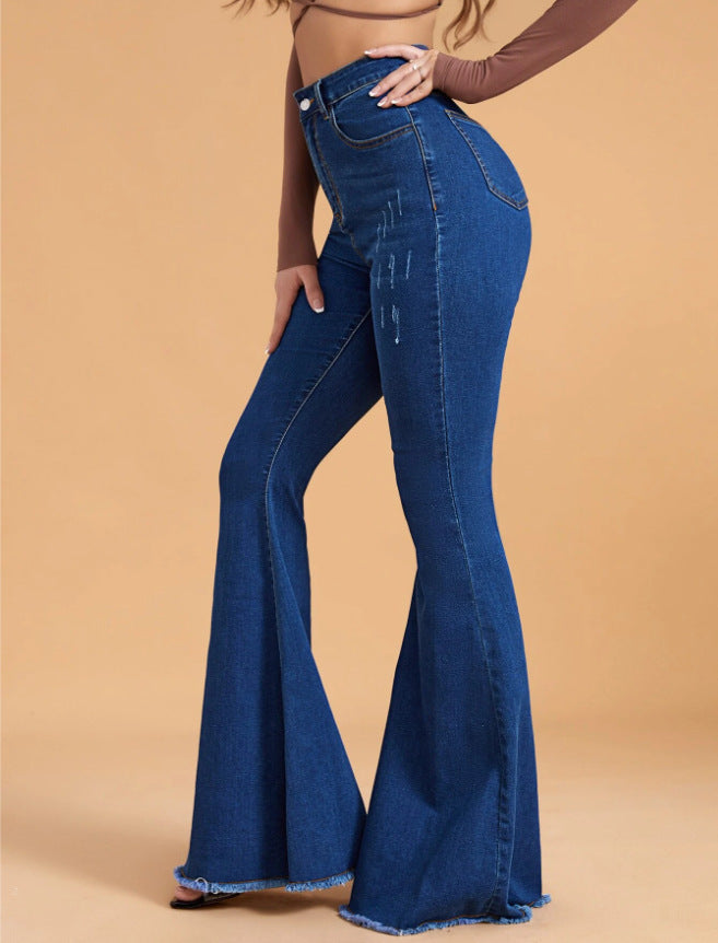New fashion high-waisted flared pant