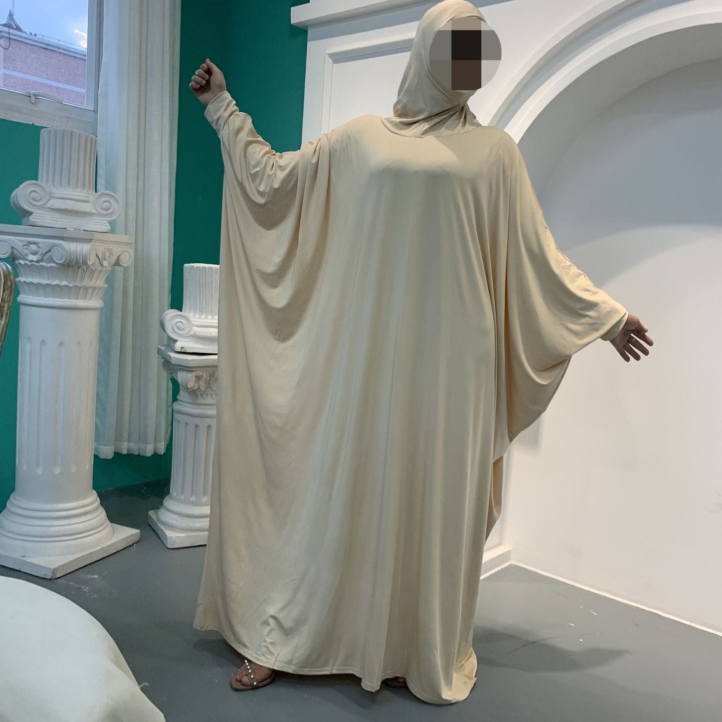 Elegant Big Swing Dolman Sleeve Robe