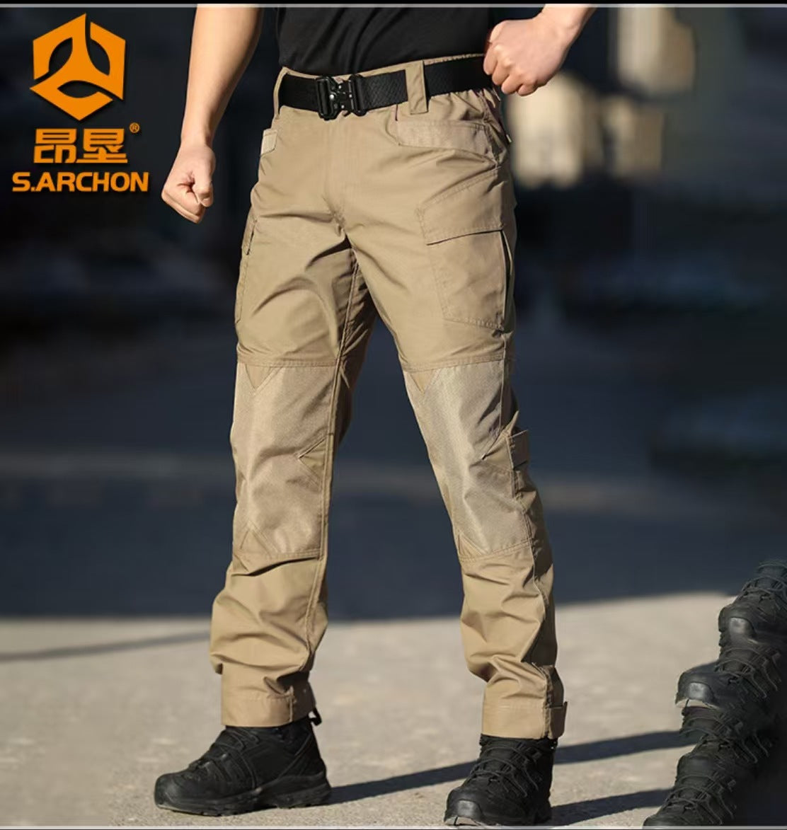 IX6 Outdoor Tactical Slim-Fit Cargo Pants for Men