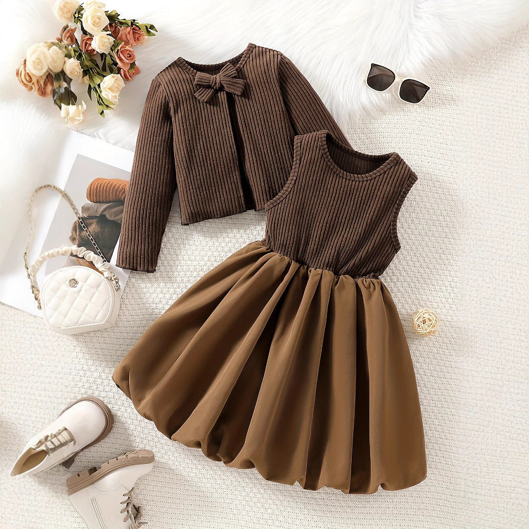 Jacket & Bow Skirt Set