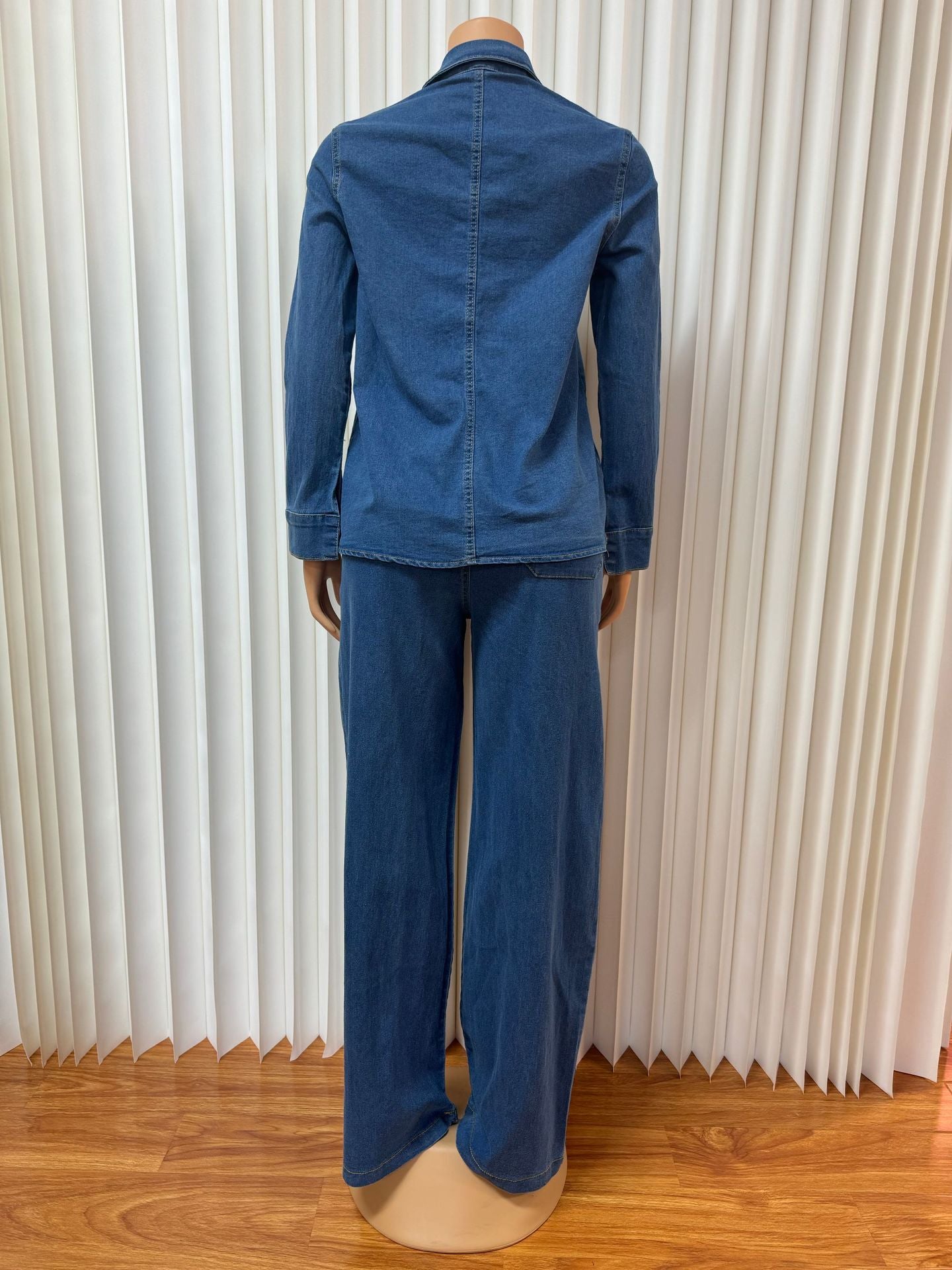 Denim Two-Piece Set
