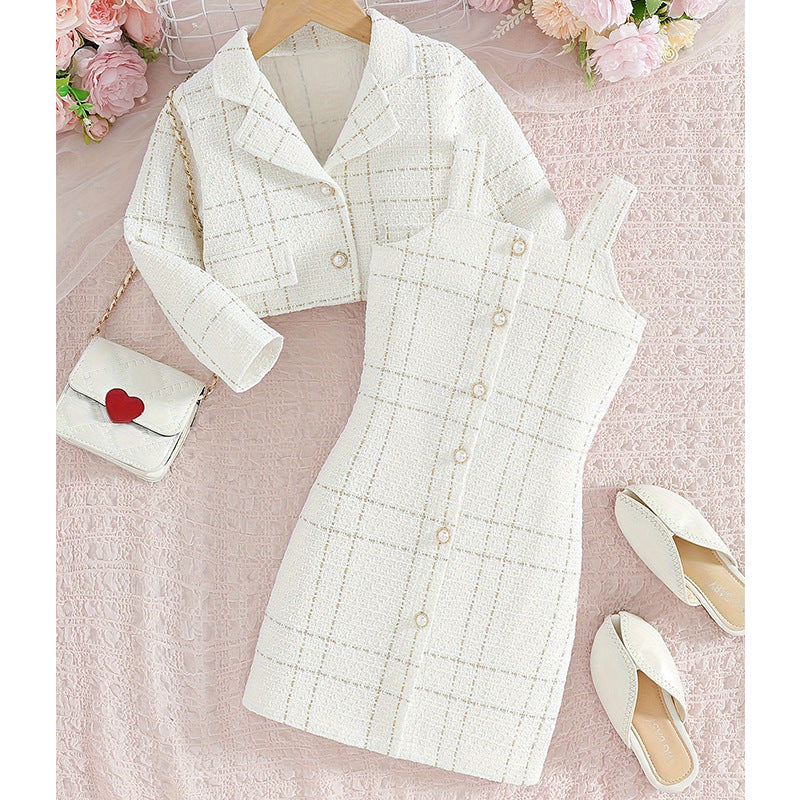 French-Style Girls' Coordinated Set