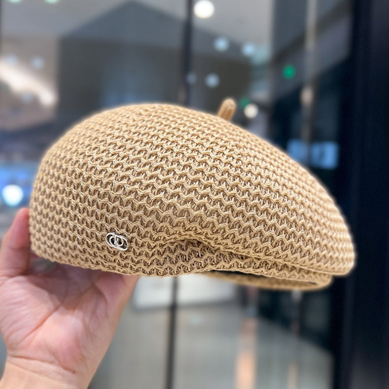 Japanese Designer Pleated Beret Hat for Women