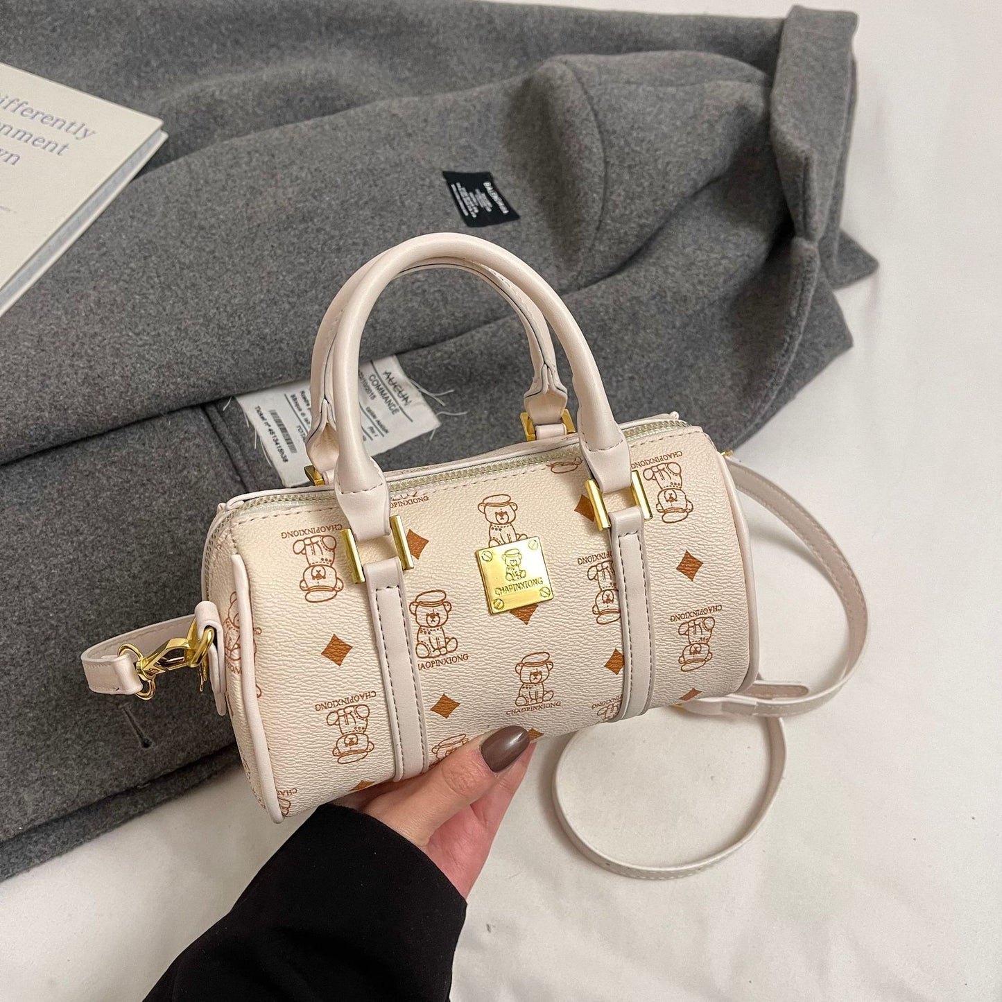 Designer Woven Denim Handbag