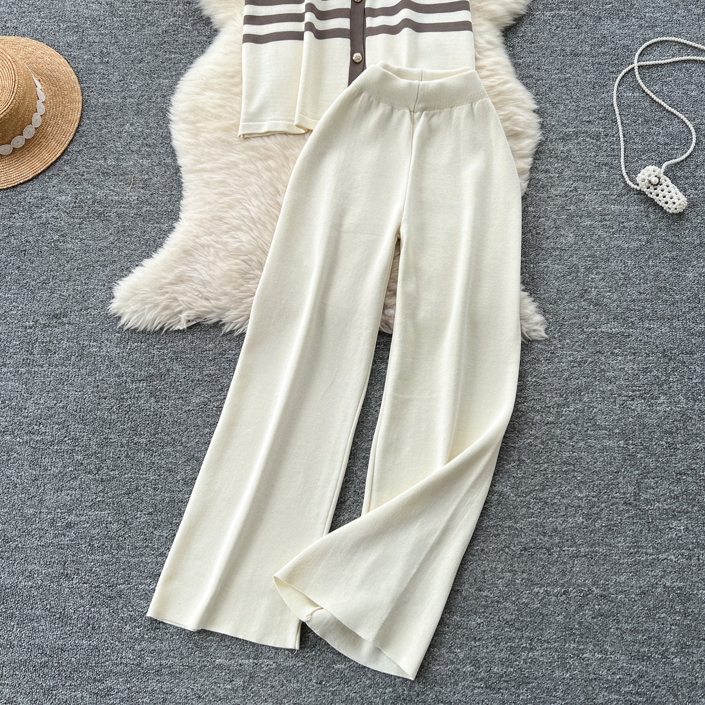 Loose Fit Knit Two-Piece Set