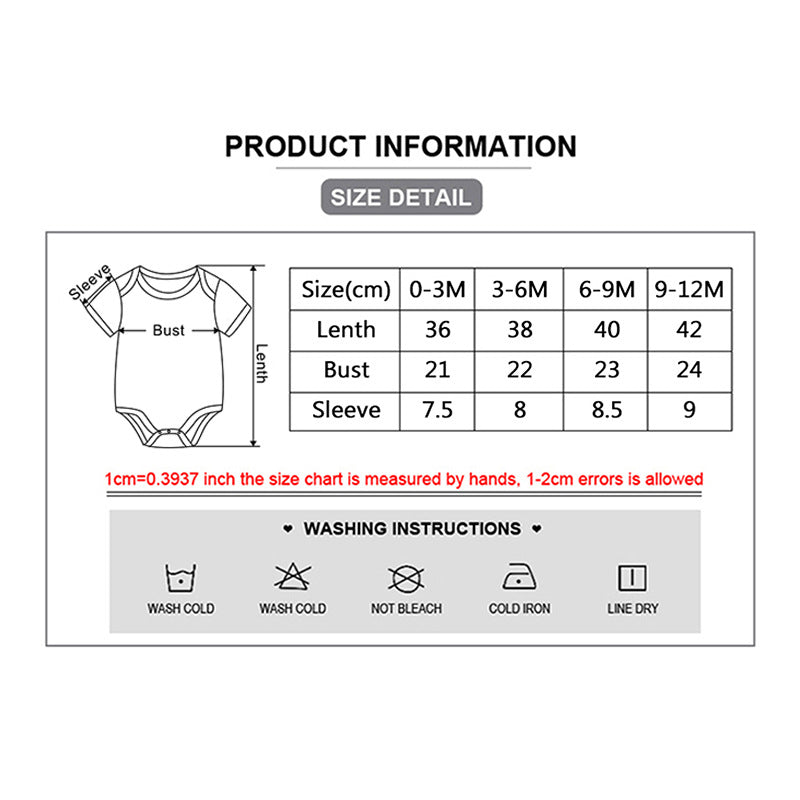 Star Stripe Baby Romper