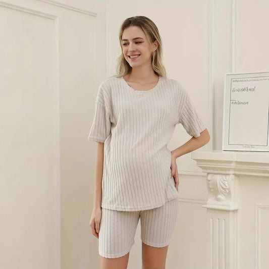 Breezy Stripes Maternity Set