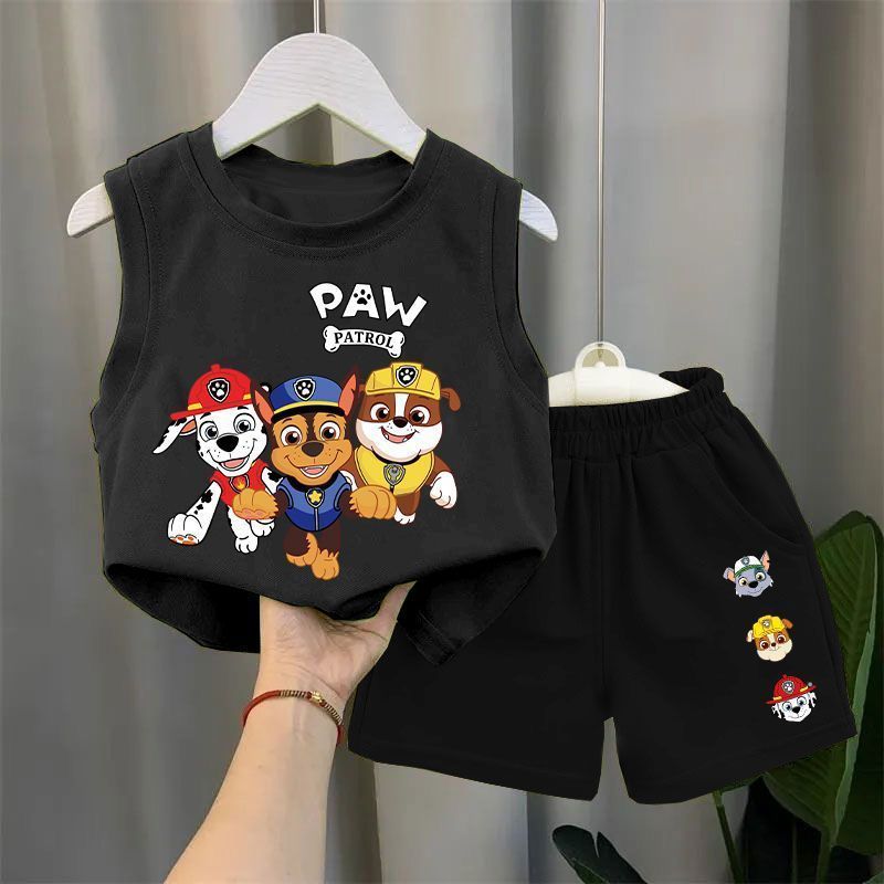 Kids' Sleeveless Vest & Shorts Set