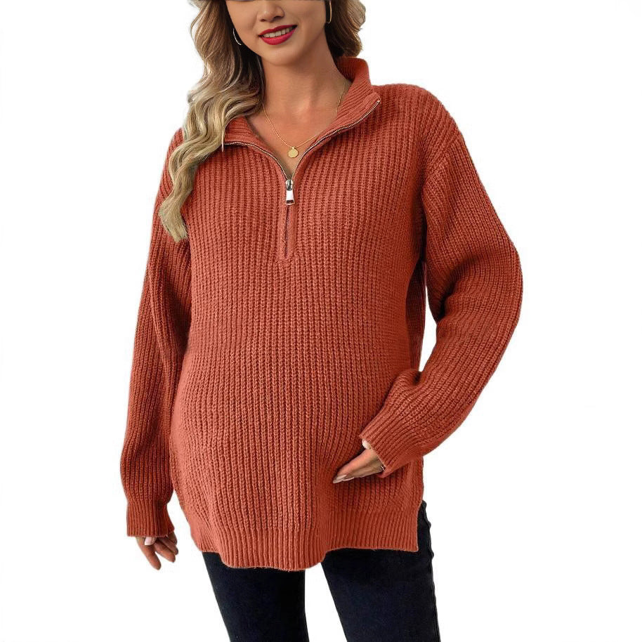 Autumn Embrace Maternity Sweater