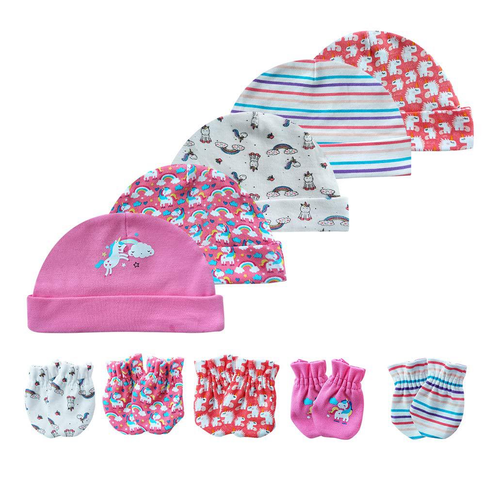 Kiddiezoom Newborn Hat & Gloves Set