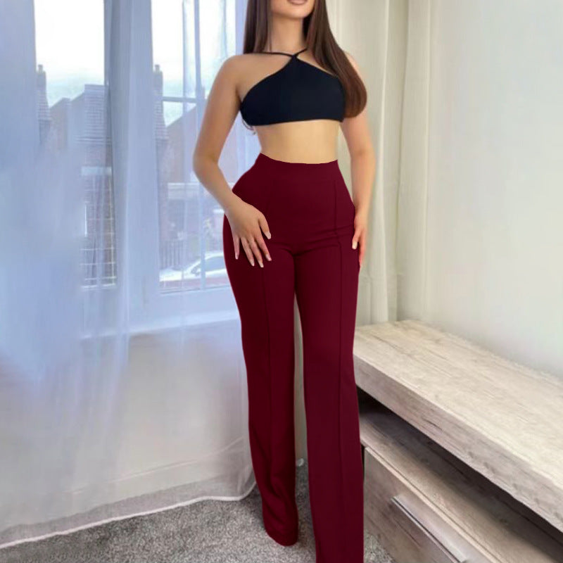 Spring and autumn wide-leg pants