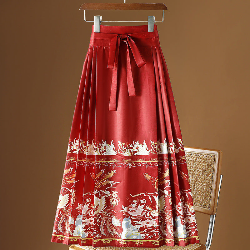 Moonlight Pleated Hanfu Skirt