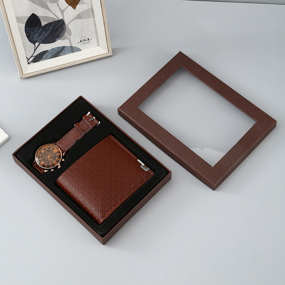 Quartz Watch and Wallet Set