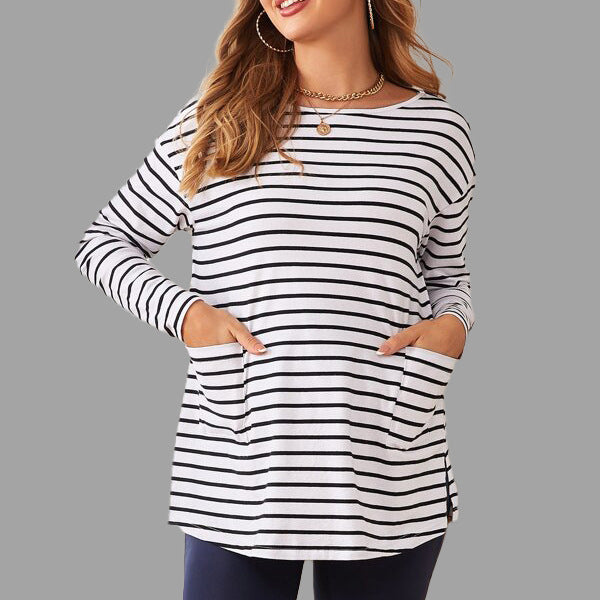 Classic Stripe Maternity Top