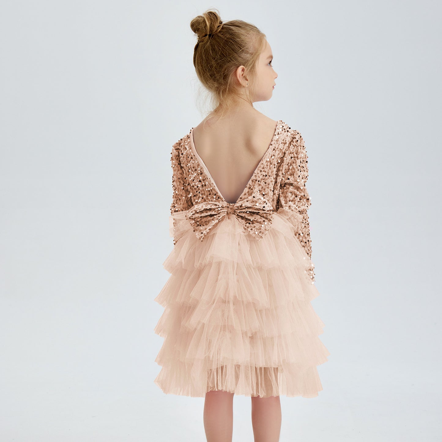 Elegant Tiered Sequin Dress