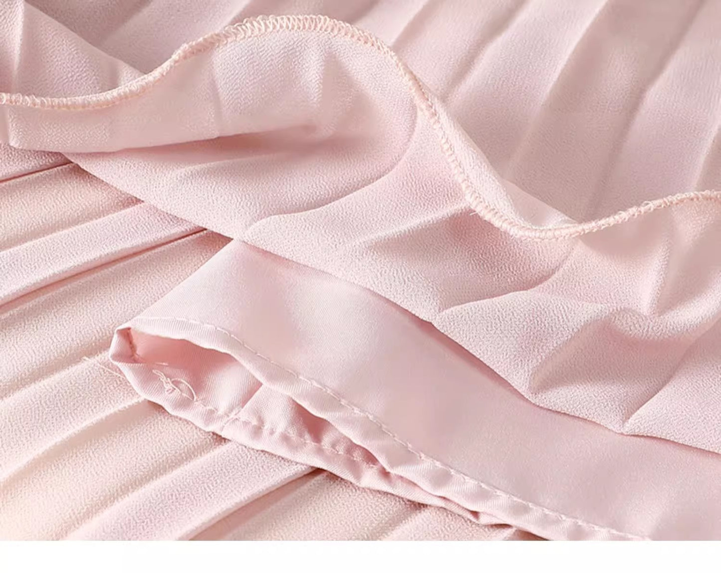 High-Waisted Chiffon Skirt