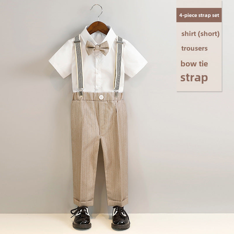 Junior Gentleman's Suspenders & Vest Set