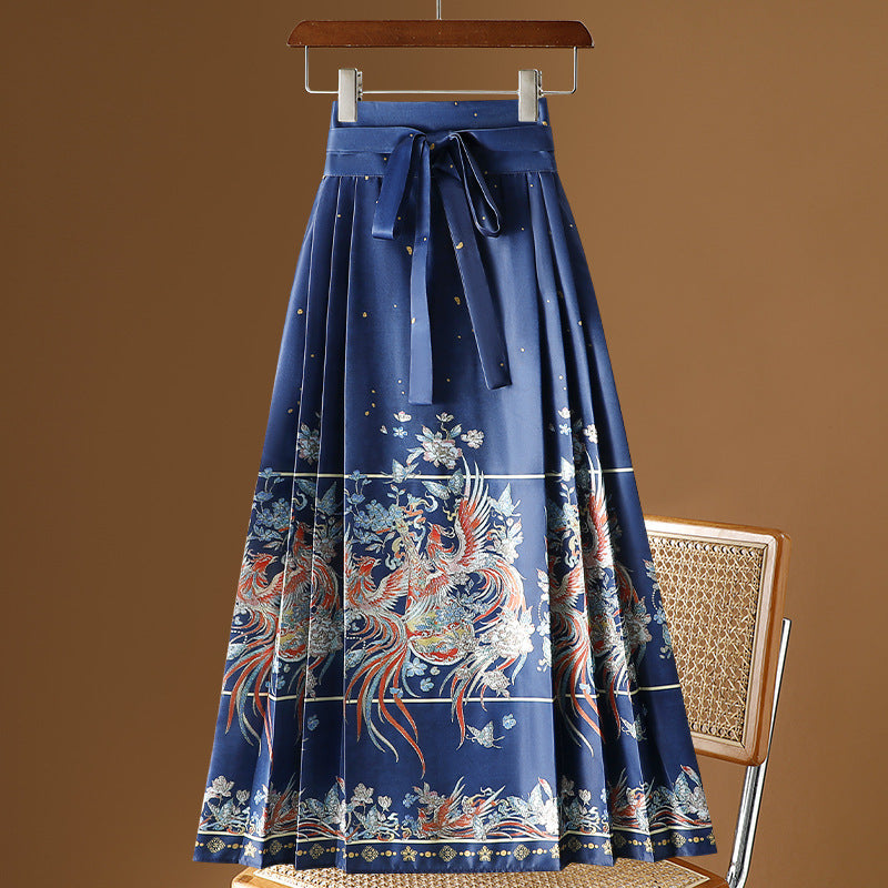 Moonlight Pleated Hanfu Skirt