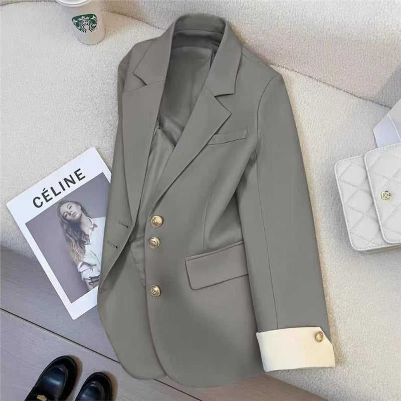 Women's Lake Green Korean Blazer