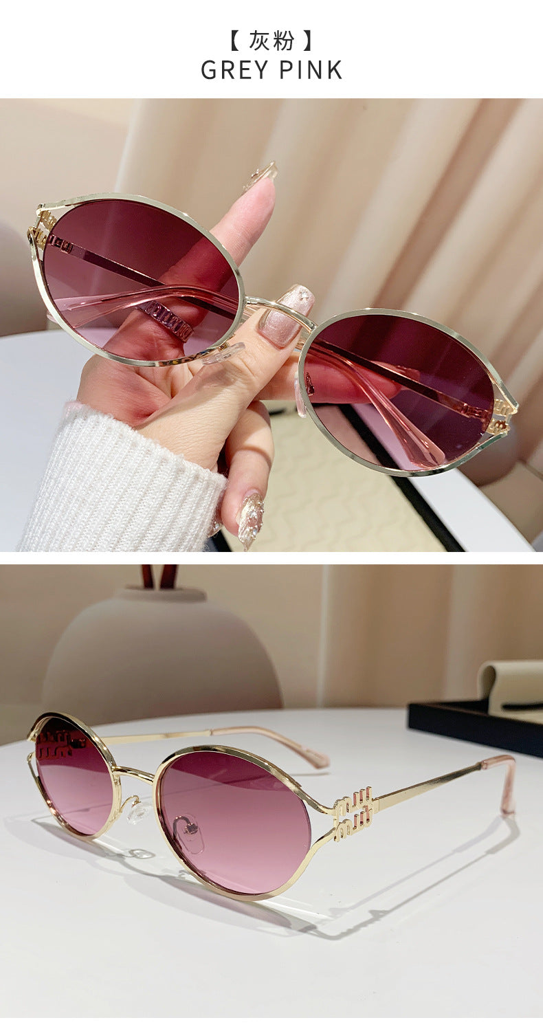 Oval Metal Sunglasses