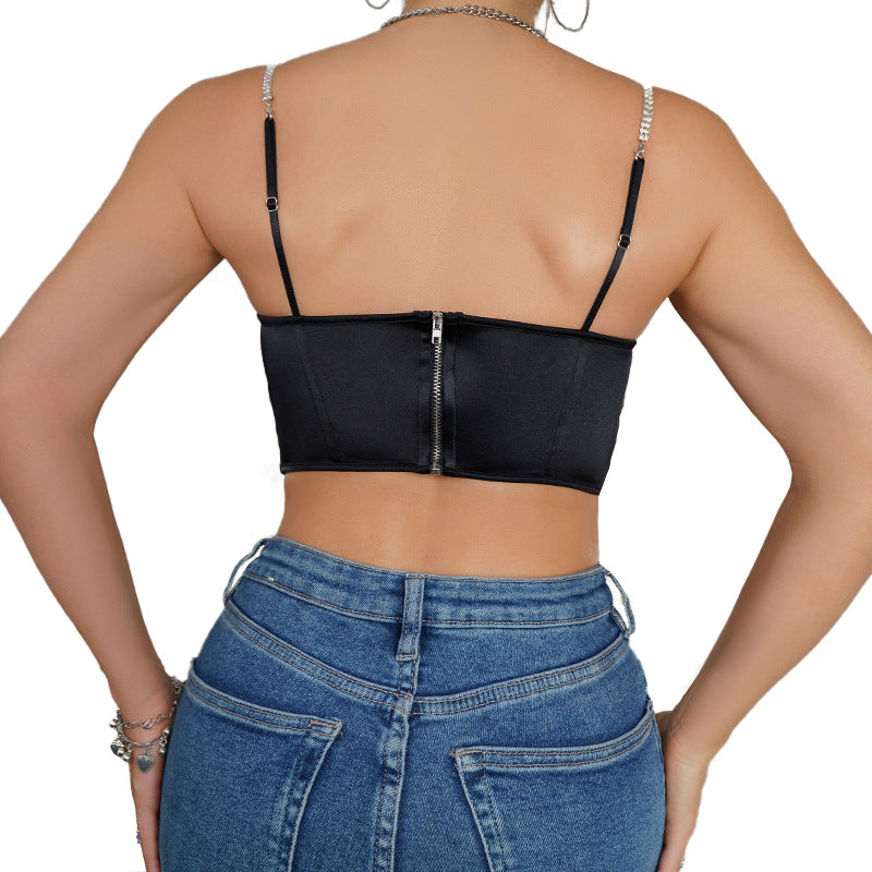 Fashionable high-class, sexy neck suspender top