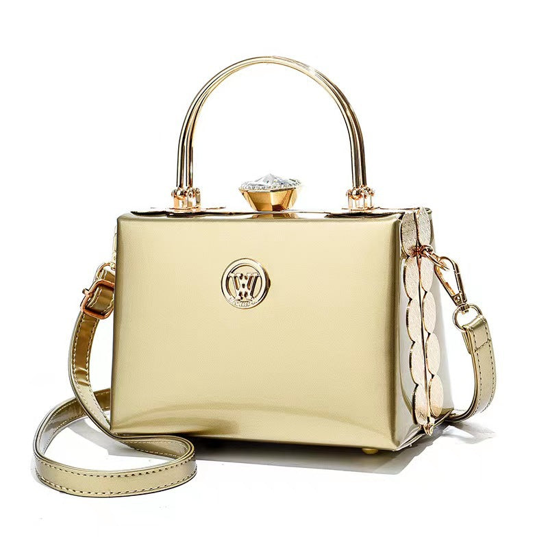 Bright Leather Atmosphere, Dinner Crossbody, Shoulder Bag