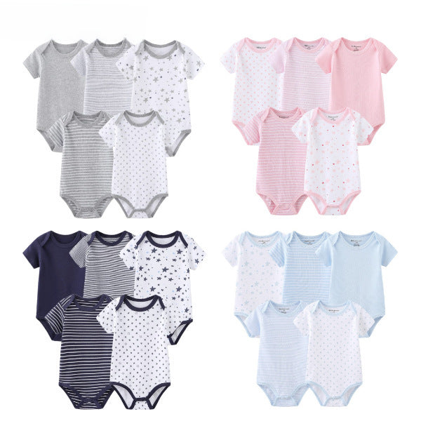 Star Stripe Baby Romper