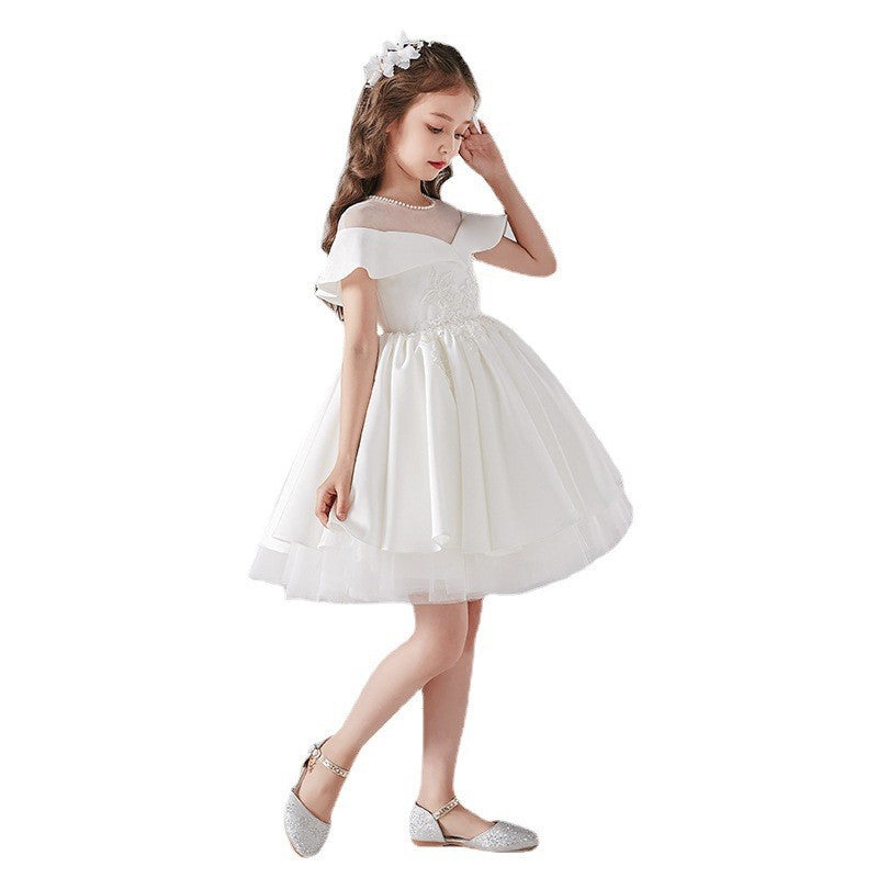 Snow Cloud Ruffle Princess Dress