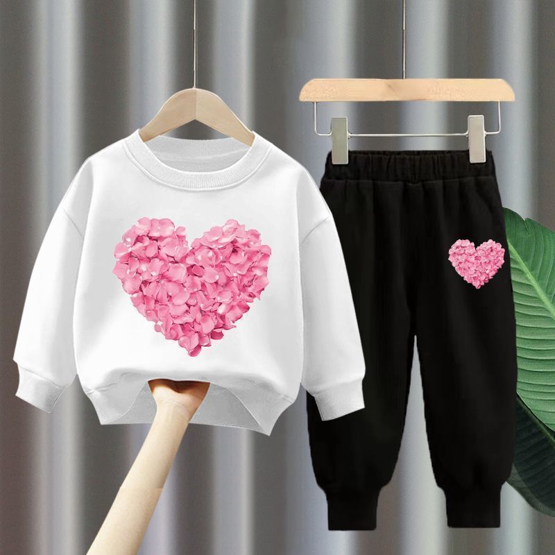 Cute Cartoon Girls' Two-Piece Set