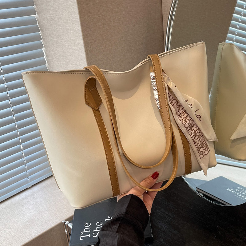 Large-Capacity Tote Bag with Compartments