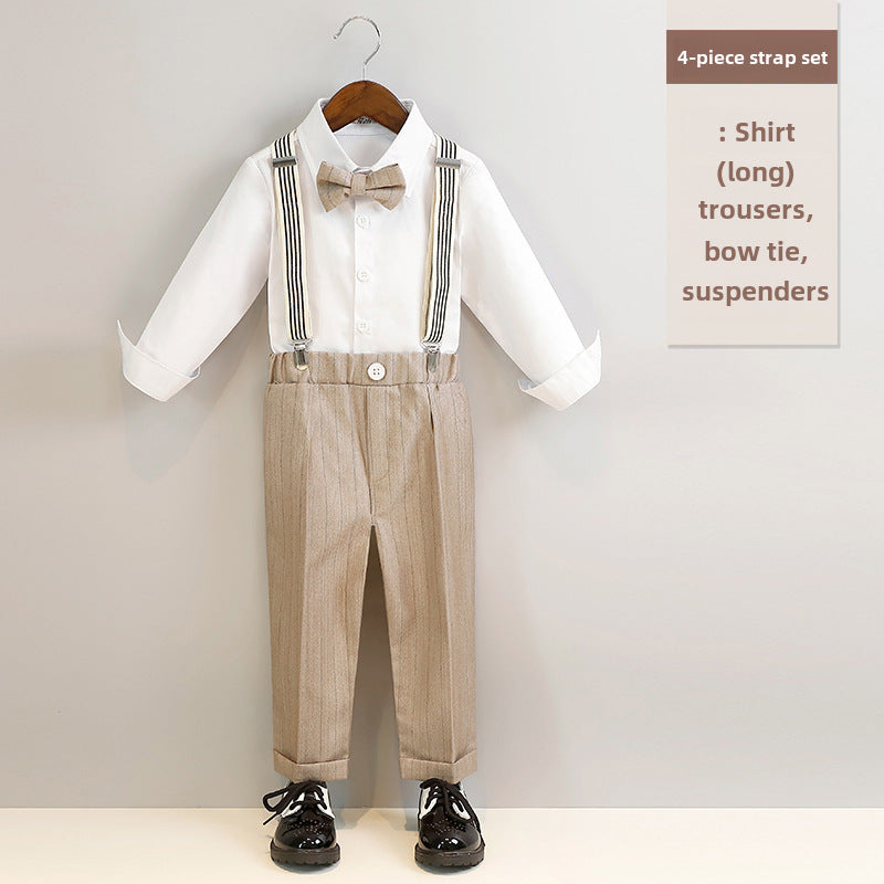 Junior Gentleman's Suspenders & Vest Set