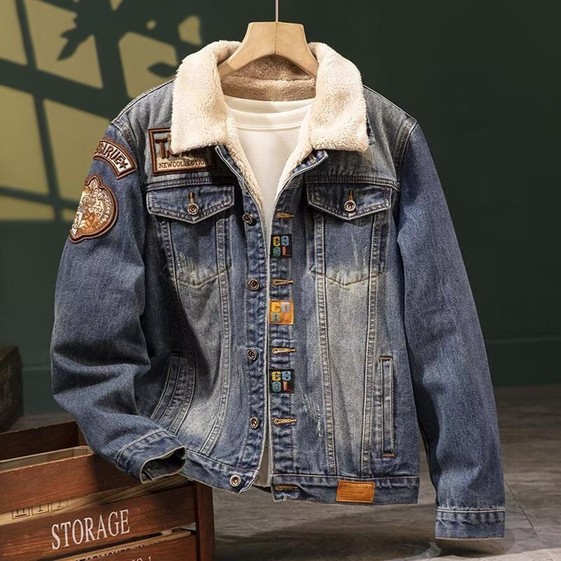 Luxury Embroidered Loose Cargo Style Jacket