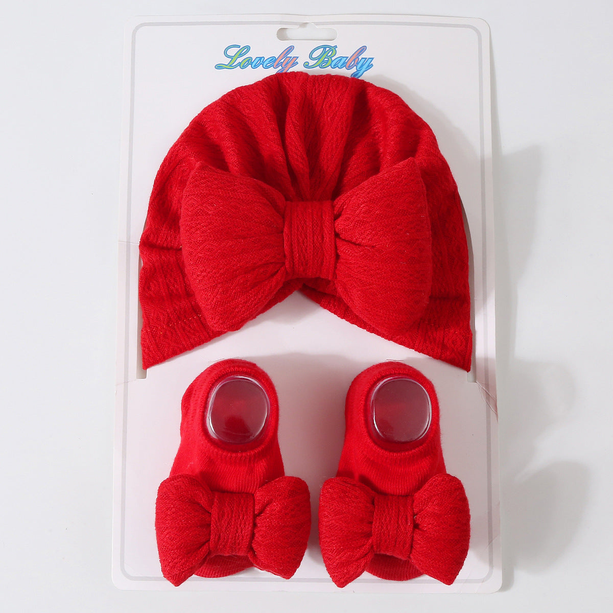 Newborn Knitted Hat & Socks Set