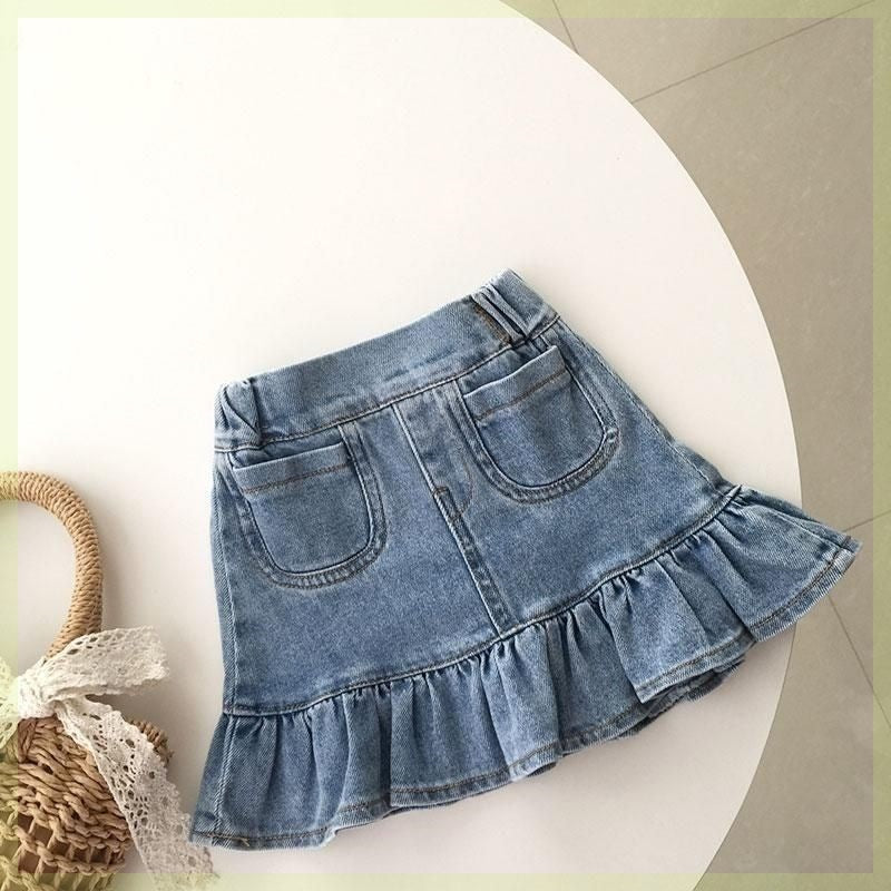 Denim Skirt Set