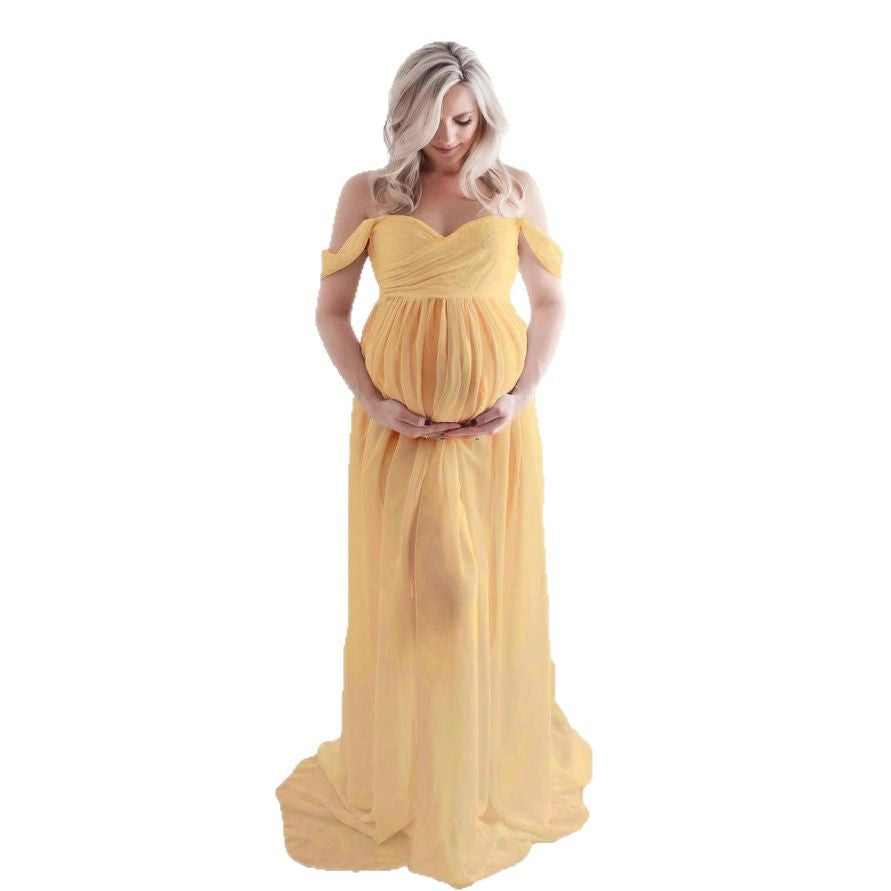 Elegant Maternity Photoshoot Dress