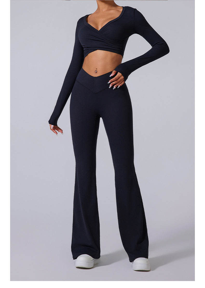 V-Waist Sculpting Flare Pants