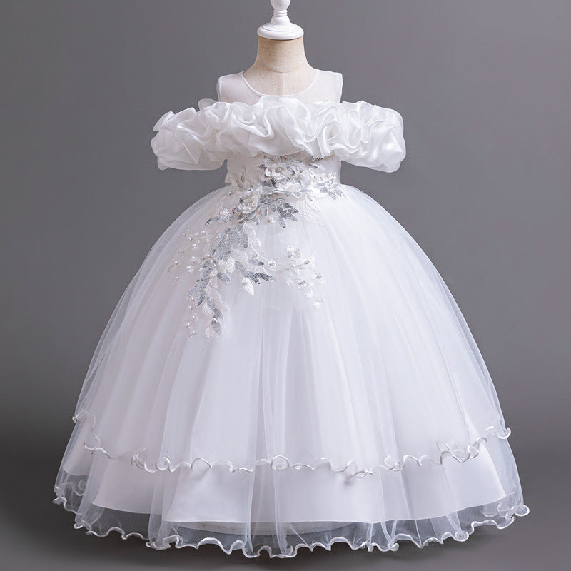 Elegant Ruffle Tulle Princess Gown