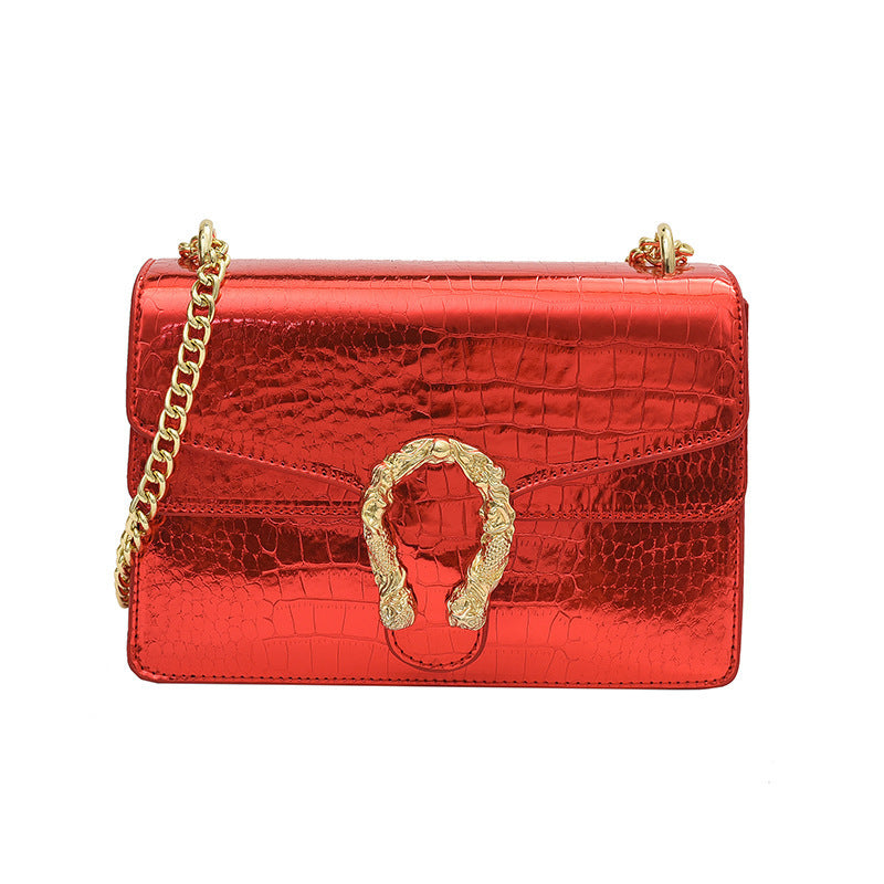 Luxe Retro Chain Shoulder Bag